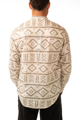 MAGLIA CAMICIA UOMO  BIANCO COREANALINO MAURITIAOFFWHITE TOOCO